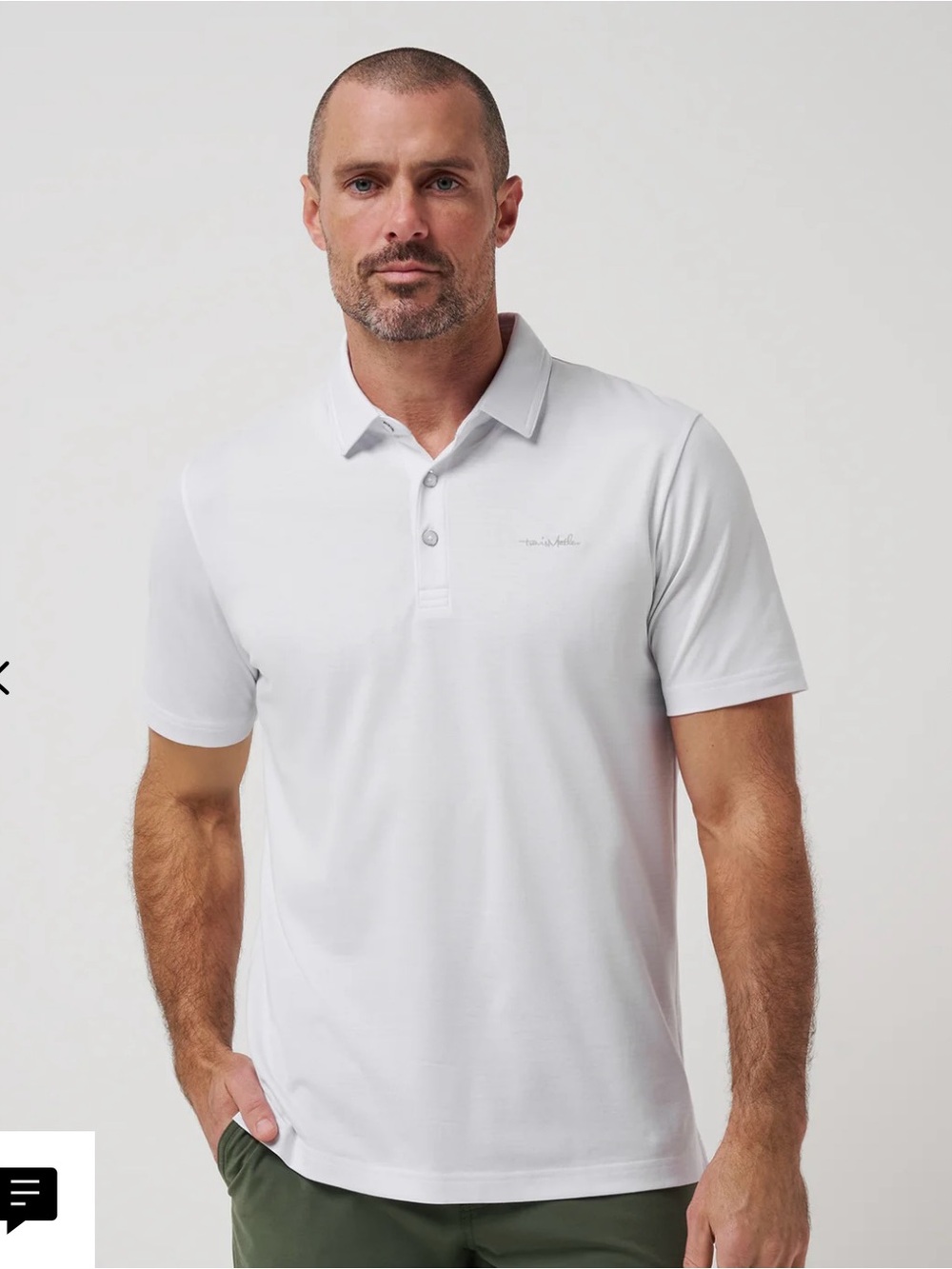 Travis Mathew The Zinna 2.0 Polo Shirt - White Men’s Polo NWT size XL